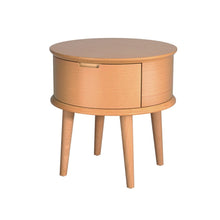 Load image into Gallery viewer, Enzo Curved Bedside Table Oak-1