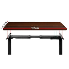 Load image into Gallery viewer, Artiss Standing Desk Electric Height Adjustable Sit Stand Desks Black Walnut-2