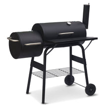 Load image into Gallery viewer, Wallaroo 2-in-1 Outdoor Barbecue Grill & Offset Smoker