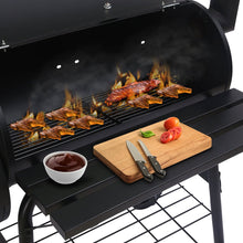 Load image into Gallery viewer, Wallaroo 2-in-1 Outdoor Barbecue Grill & Offset Smoker