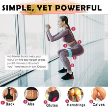 Load image into Gallery viewer, Fabric Resistance Booty Bands Set of 3 Non-Slip Booty Bands Same Sizes