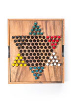 Load image into Gallery viewer, Chinese Checkers - wooden board game, strategy game, game for adults, game for kids, table game