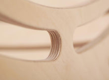 Load image into Gallery viewer, XXL JUMBO Natural Rocker Montessori Swing Rocker with climbing RAMP + Slide combo for kids, Rocker board, indoor play.