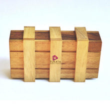 Load image into Gallery viewer, Double Secret Lock Box Wood Brain Teaser Puzzle -Put a Gift Inside and try open it again