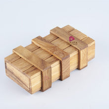 Load image into Gallery viewer, Double Secret Lock Box Wood Brain Teaser Puzzle -Put a Gift Inside and try open it again