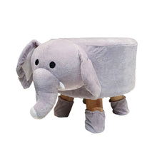 Load image into Gallery viewer, Elephant Footstool and Toddlers Step Sitting Stool
