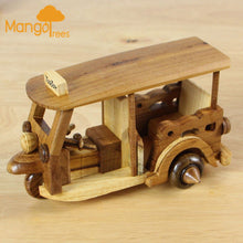 Load image into Gallery viewer, Wooden Tuk Tuk Taxi scooter Toy