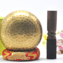 Load image into Gallery viewer, Singing bowl Nepalese Tibetan genuine 592g bowl 12 cm size includes genuine wand