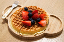 Load image into Gallery viewer, Toddlers mealtime Plate 100% sustainable bamboo-Karri the Koala-Food contact grade production