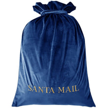 Load image into Gallery viewer, Christmas Santa Large Luxury Velvet Gift Sacks 60 cm x 90 cm-Dark Blue