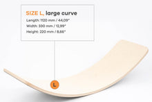 Load image into Gallery viewer, Balance Board for Kids play, Yoga, Pilates, strength training kids and adult sizes natural handmade European Beech wood