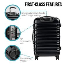 Load image into Gallery viewer, Olympus Noctis Suitcase 24in Hard Shell ABS+PC - Stygian Black