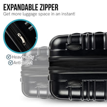Load image into Gallery viewer, Olympus Noctis Suitcase 24in Hard Shell ABS+PC - Stygian Black