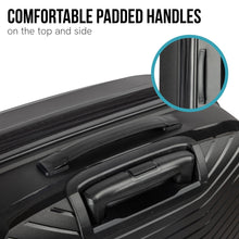 Load image into Gallery viewer, Olympus 3PC Astra Luggage Set Hard Shell Suitcase - Obsidian Black
