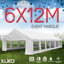 Load image into Gallery viewer, Gazebo 12m x 6m outdoor event marquee Canopy functions wedding tent
