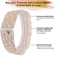 Load image into Gallery viewer, Fabric Resistance Booty Bands Set of 3 Non-Slip Booty Bands Same Sizes