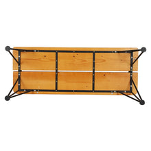 Load image into Gallery viewer, Outdoor Patio Garden Bench Black & Teak-4