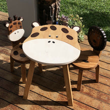 Load image into Gallery viewer, Children’s wooden table : Giraffe themed