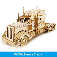 Load image into Gallery viewer, Model 3D Wooden 1:40 scale model vehicle Truck Building Kits for Children, Adults from 8 to 99 years,