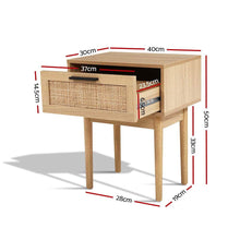 Load image into Gallery viewer, Rattan Bedroom Package | 2 x Bedside Tables with Drawer & Tallboy With 4 Drawers-2