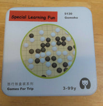 Load image into Gallery viewer, Set 12 -TWELVE different Puzzle Educational Games for Travel in closable Tin Can.