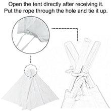 Load image into Gallery viewer, Teepee canvas Wigwam Tent Cubby House 1.3M Large for kids indoor -Pink-130cm Size