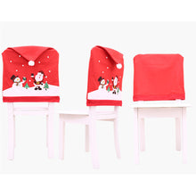 Load image into Gallery viewer, Christmas Chair seat Covers Decoration Xmas Dinner Party Santa Gift-Large Chair deco.