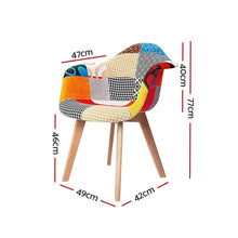 Load image into Gallery viewer, Set of 2 Fabric Dining Chairs-1