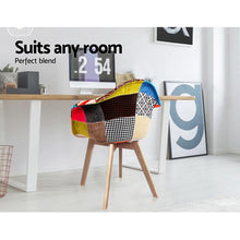 Load image into Gallery viewer, Set of 2 Fabric Dining Chairs-4