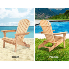 Load image into Gallery viewer, Set of 2 Patio Furniture Outdoor Wooden Chairs - Beach-9