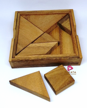 Load image into Gallery viewer, Logic Tangram Wooden Puzzle Game 7 pieces