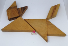 Load image into Gallery viewer, Logic Tangram Wooden Puzzle Game 7 pieces