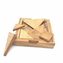 Load image into Gallery viewer, Logic Tangram Wooden Puzzle Game 7 pieces