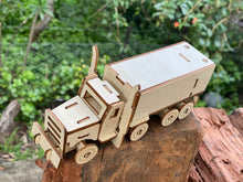 Load image into Gallery viewer, Model kit Transport Truck 3D Ply Wood - craft built it DIY craft kit.