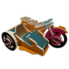 Load image into Gallery viewer, Kids model kit Motor Bike kit model craft DIY-with sidecar and paint set included