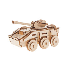 Load image into Gallery viewer, Tank model built it yourself Ply Wood craft kit- set of 2 (TWO) plus paints set