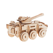 Load image into Gallery viewer, Tank model built it yourself Ply Wood craft kit- set of 2 (TWO) plus paints set