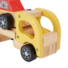 Load image into Gallery viewer, Kids Wooden Car Carrier Truck Toy (Wood) movable tray and car-Age: 18 M+