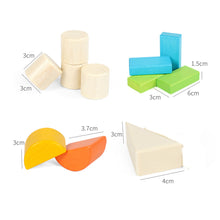 Load image into Gallery viewer, Kids Wooden Blocks 40 pcs- Rec. Age: 24 months+