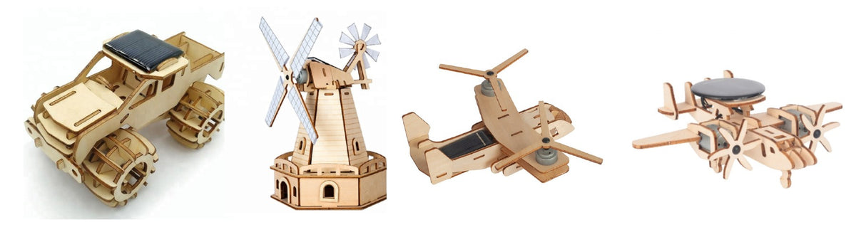 Diy Model Kit Functional Wooden Kit Models DIY-Solar Power Options - Funyards – Funyards Australia