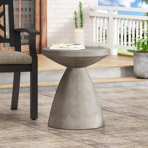 Outdoor furniture Tablua Australia Coffee Table Round Large Side Table 45 CM wide 51cm height Grey