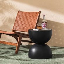 Load image into Gallery viewer, Outdoor furniture_Nordic Hourglass Imitation Terrazzo Small Side Table Coffee Table Creative Round Small Side Table
