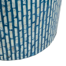 Load image into Gallery viewer, Side table stool shell inlay mother of pearl
