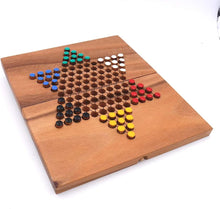 Load image into Gallery viewer, Chinese Checkers - wooden board game, strategy game, game for adults, game for kids, Large folding
