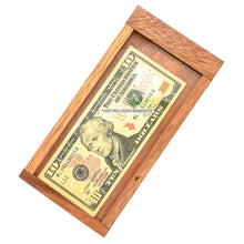 Load image into Gallery viewer, Hidden money gift: Wooden Puzzle Box- Hide your gift and see if they can open it using Hidden Compartments - Sliding Door
