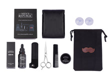 Load image into Gallery viewer, Men&#39;s Republic 6pc Beard Grooming Kit with Bag and Apron-Fathers Day Gift
