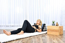 Load image into Gallery viewer, Thai kapok cushion Triangle Back rest reading relaxing cushion Kapok Red or Blue
