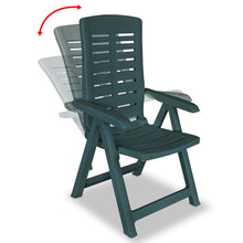 Load image into Gallery viewer, 7 Piece Outdoor Dining Set Plastic Green
