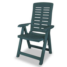 Load image into Gallery viewer, 7 Piece Outdoor Dining Set Plastic Green
