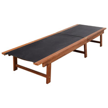 Load image into Gallery viewer, Sun Loungers 2 pcs with Table Solid Acacia Wood and Textilene
